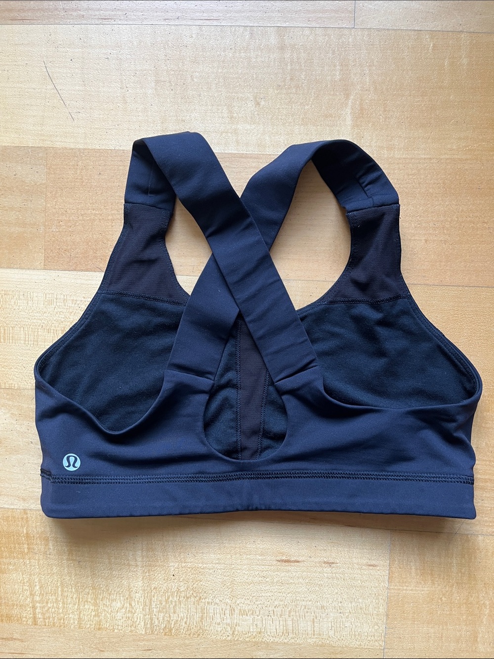lululemon Black Cross-Back Sports Bra
